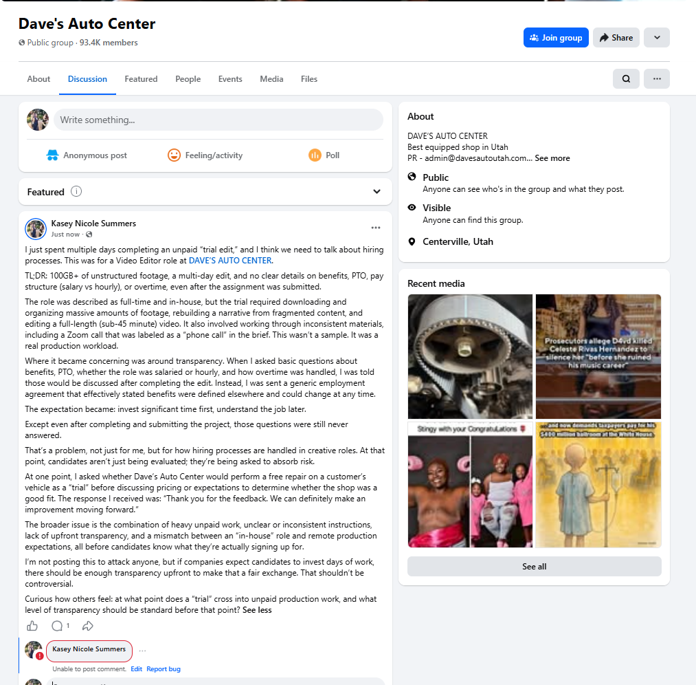 Kasey S.'s post 1