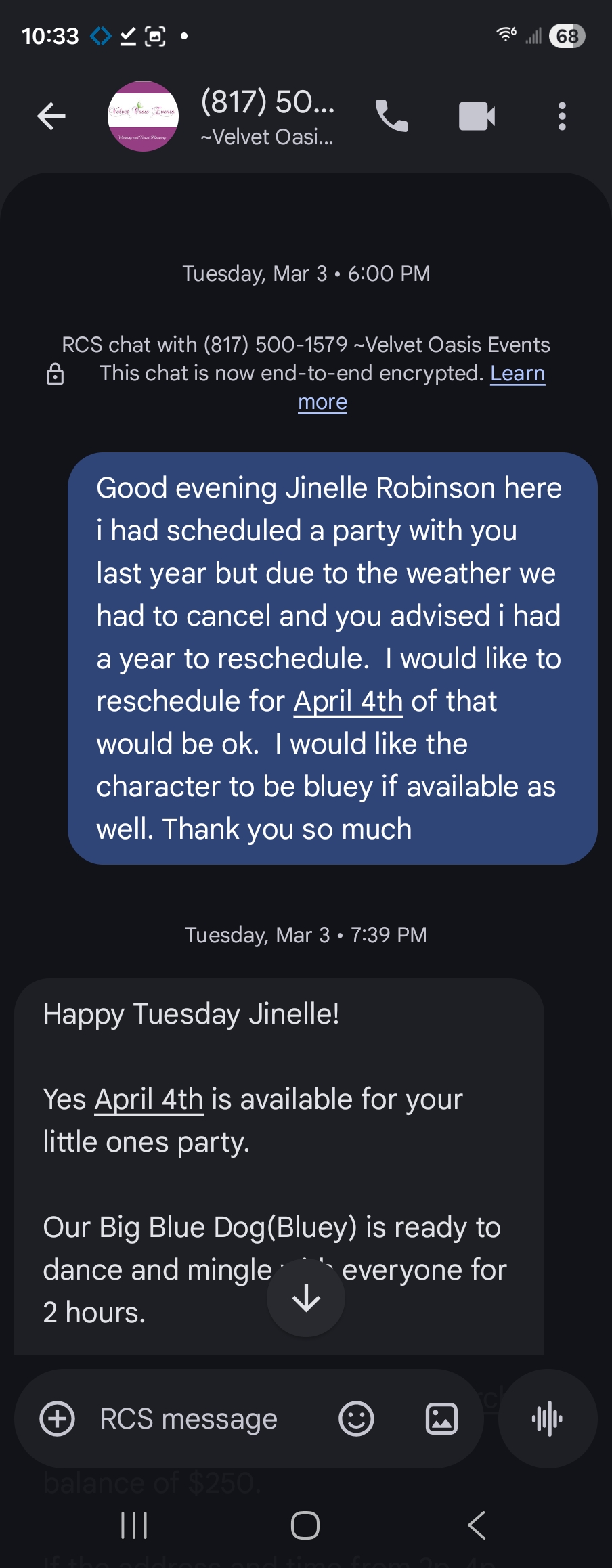 Robinson J.'s post 1