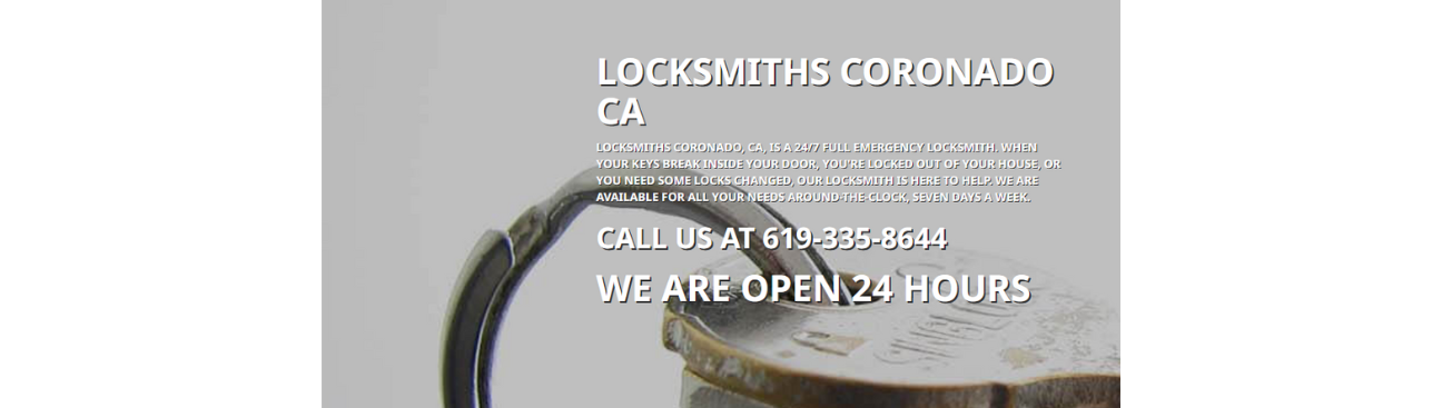 Locksmiths Coronado CA's cover image