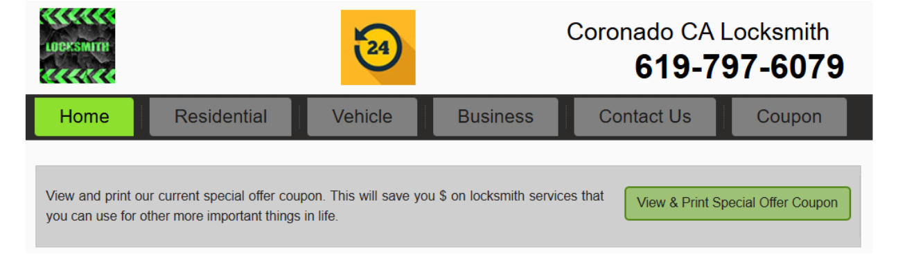 Coronado CA Locksmith's cover image