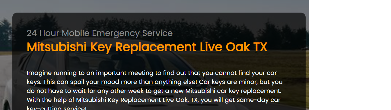 Mitsubishi Key Replacement's cover image