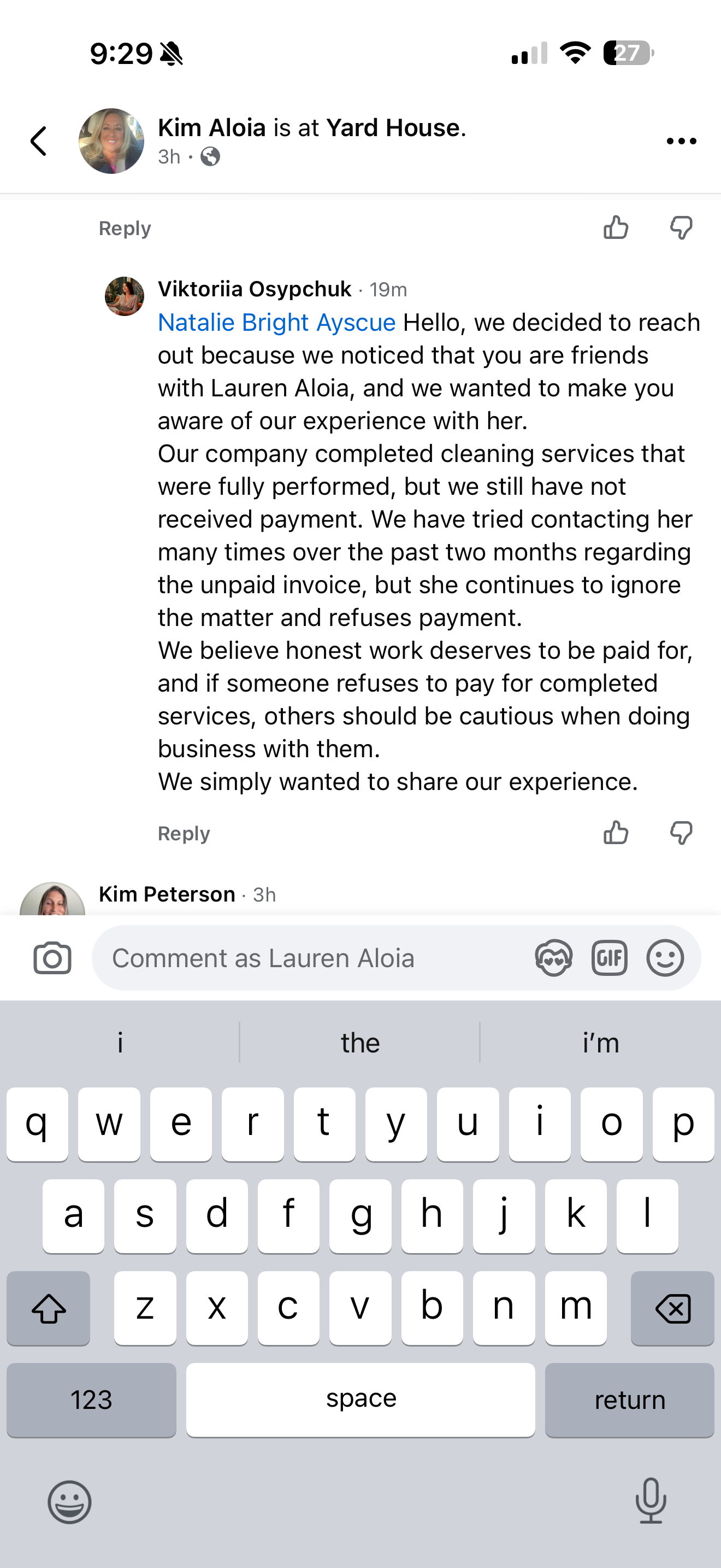 Lauren a.'s post 1