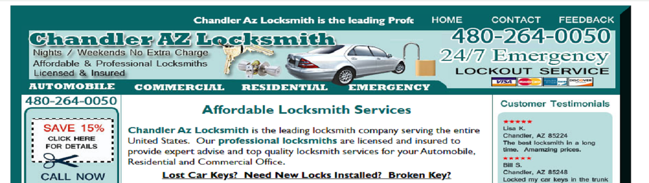 Locksmith of Chandler AZ's cover image