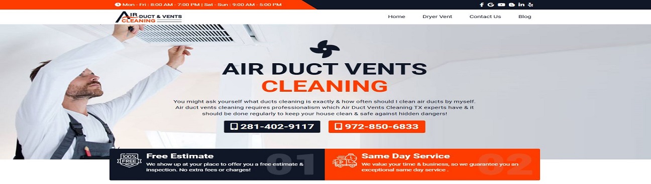 Air Duct Vents Cleaning Houston TX's cover image