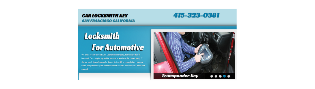 Car Locksmith Key San Francisco California's cover image