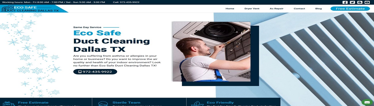 Eco Safe Duct Cleaning Dallas TX's cover image